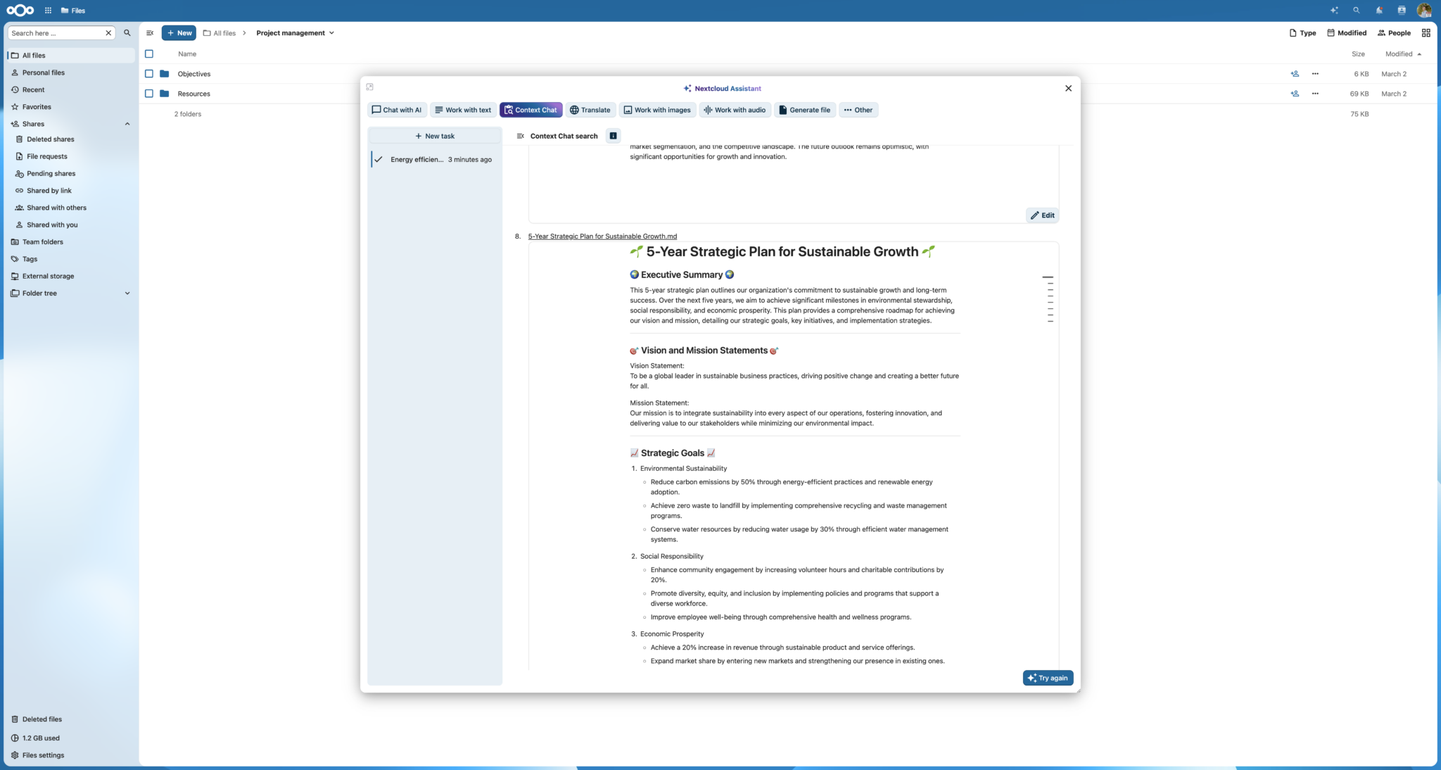 Nextcloud Assistant